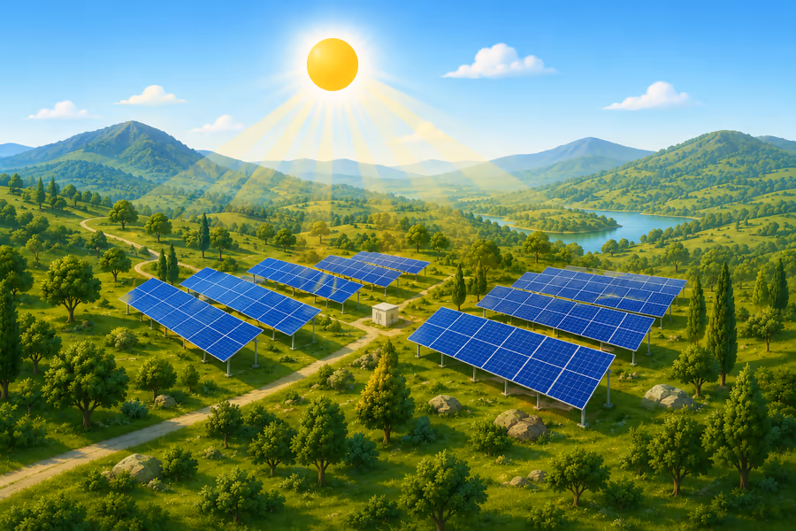 Monthly solar capacity layer preview